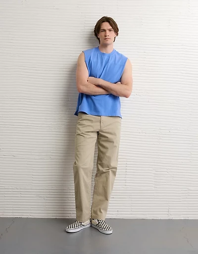 AE Boxy Fit Sueded Jersey Tank Top