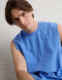 AE Boxy Fit Sueded Jersey Tank Top