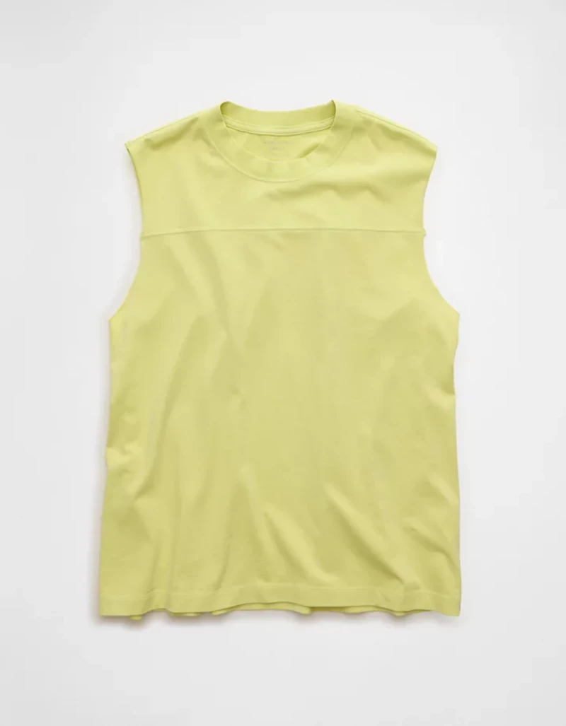 AE Boxy Fit Sueded Jersey Tank Top