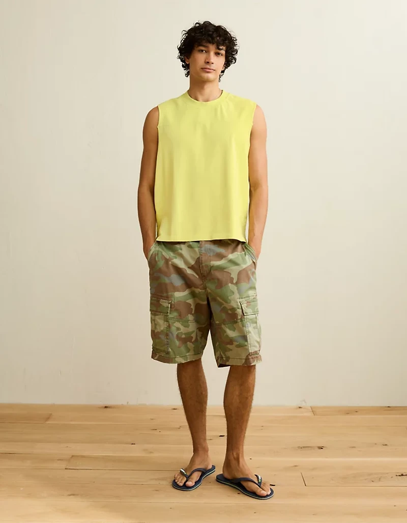 AE Boxy Fit Sueded Jersey Tank Top