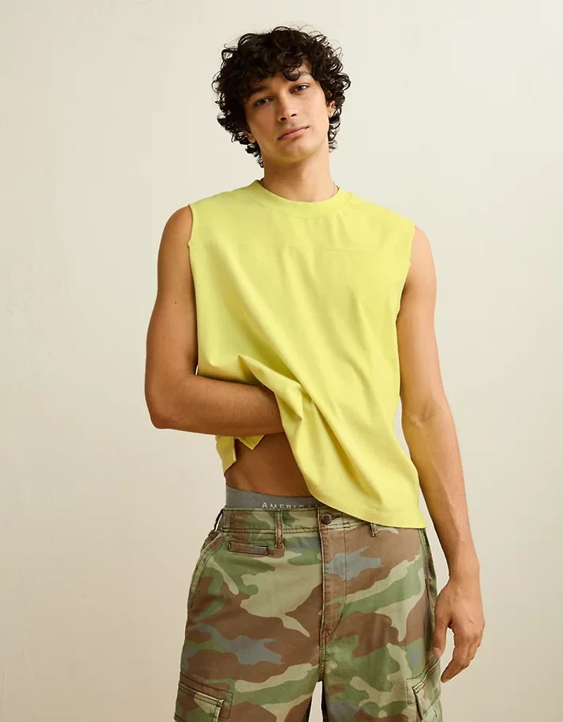 AE Boxy Fit Sueded Jersey Tank Top