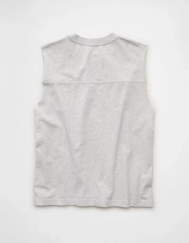 AE Boxy Fit Sueded Jersey Tank Top
