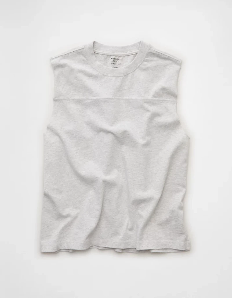 AE Boxy Fit Sueded Jersey Tank Top