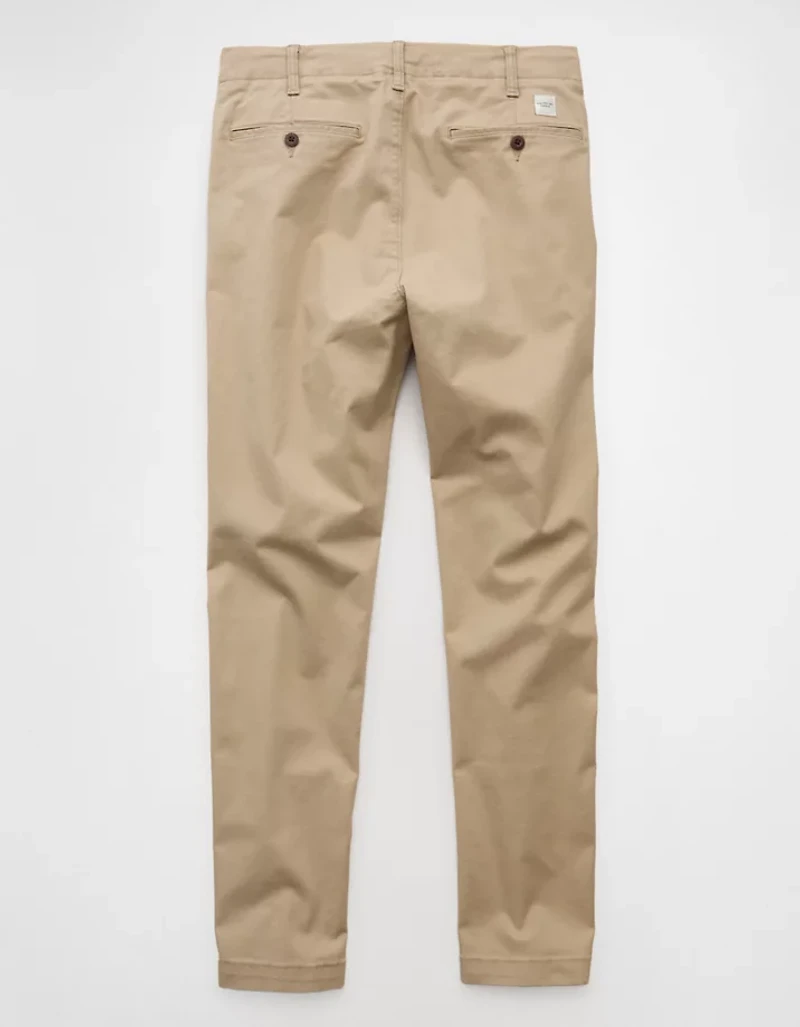 Pantalon kaki style déjà porté à coupe athlétique Flex AE