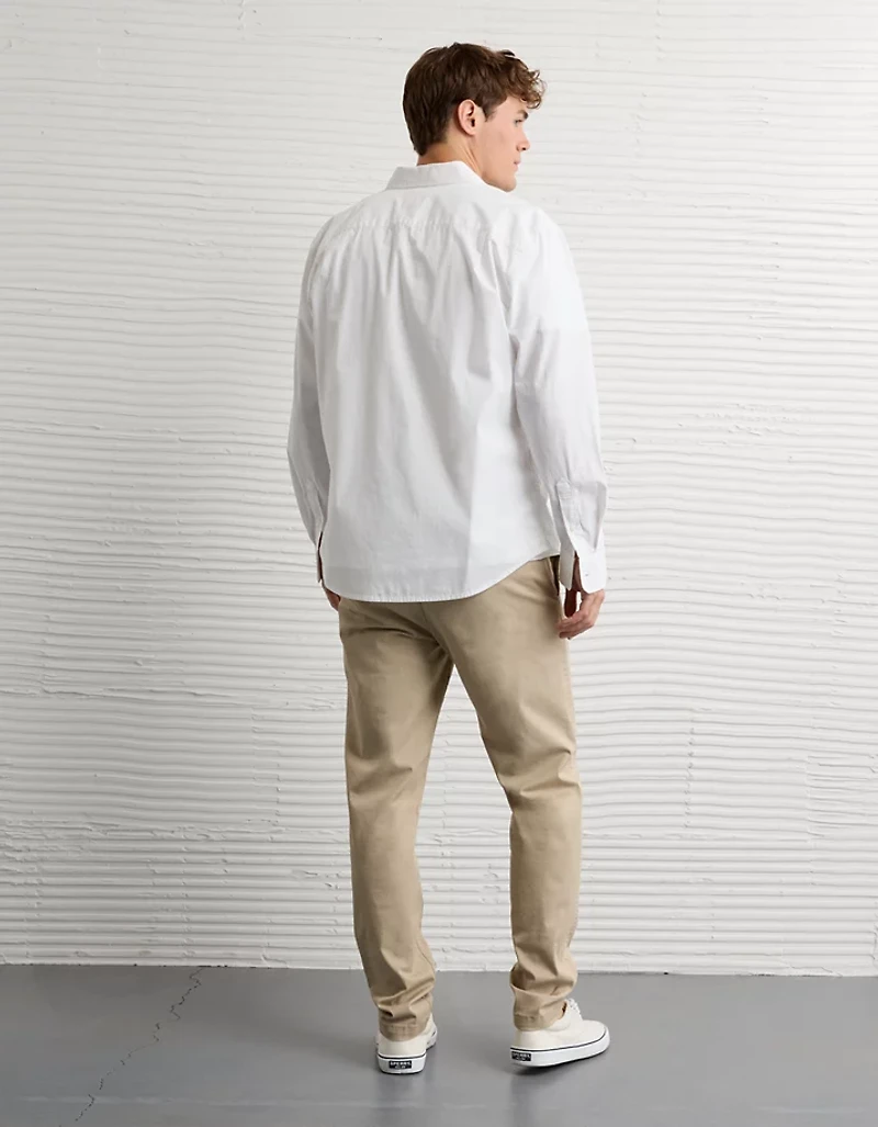 Pantalon kaki style déjà porté à coupe athlétique Flex AE