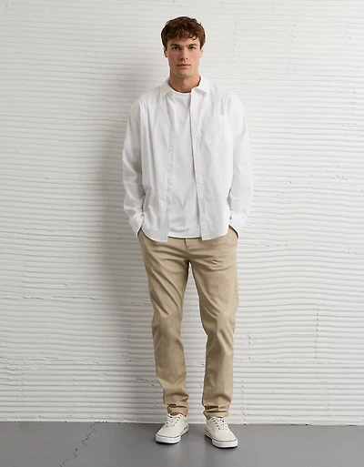 AE Flex Lived-In Athletic Fit Khaki Pant