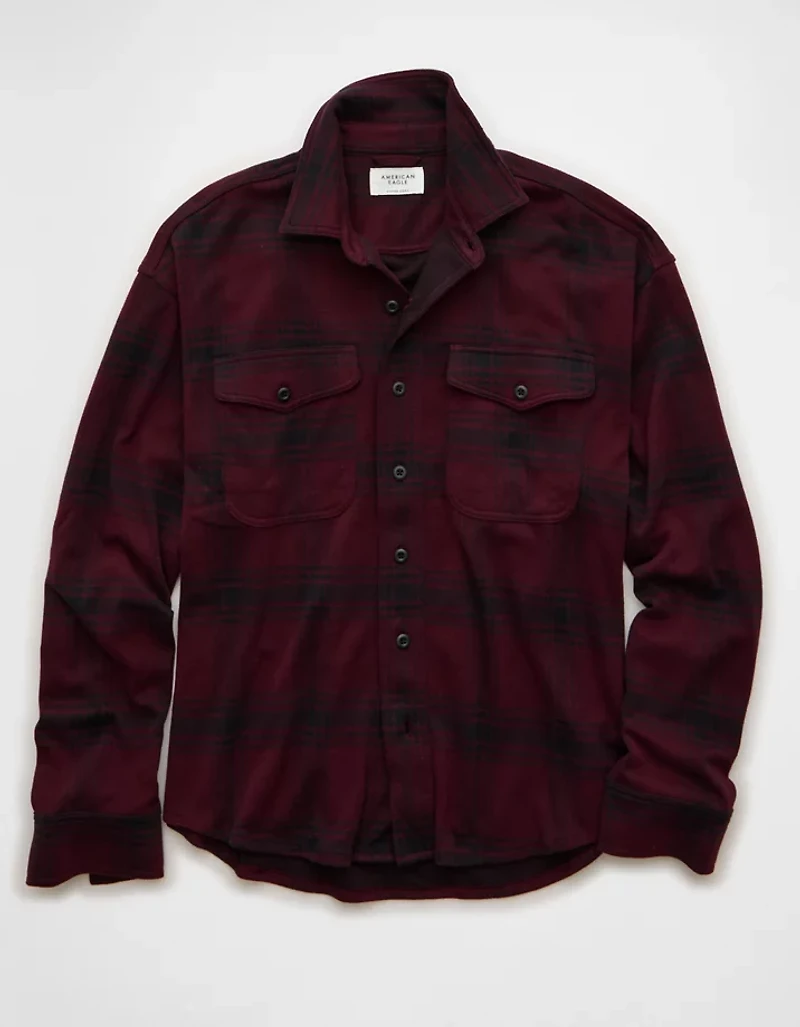 AE Knit Button-Up Shirt