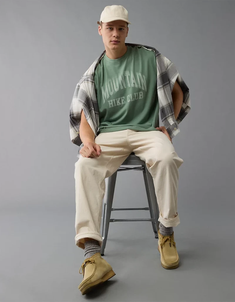 T-shirt droit à image rétro AE