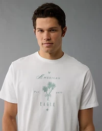 T-shirt graphique à logo AE