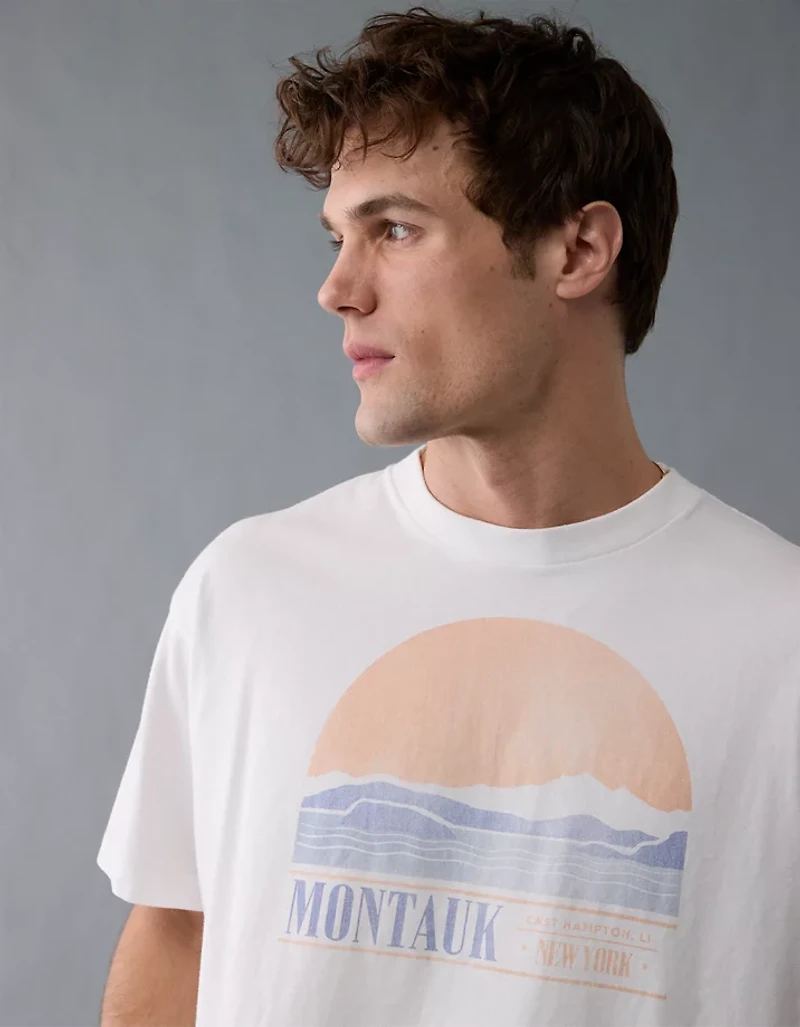 T-shirt droit à image Destination AE
