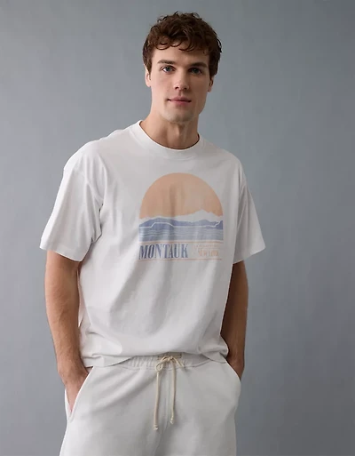 T-shirt droit à image Destination AE