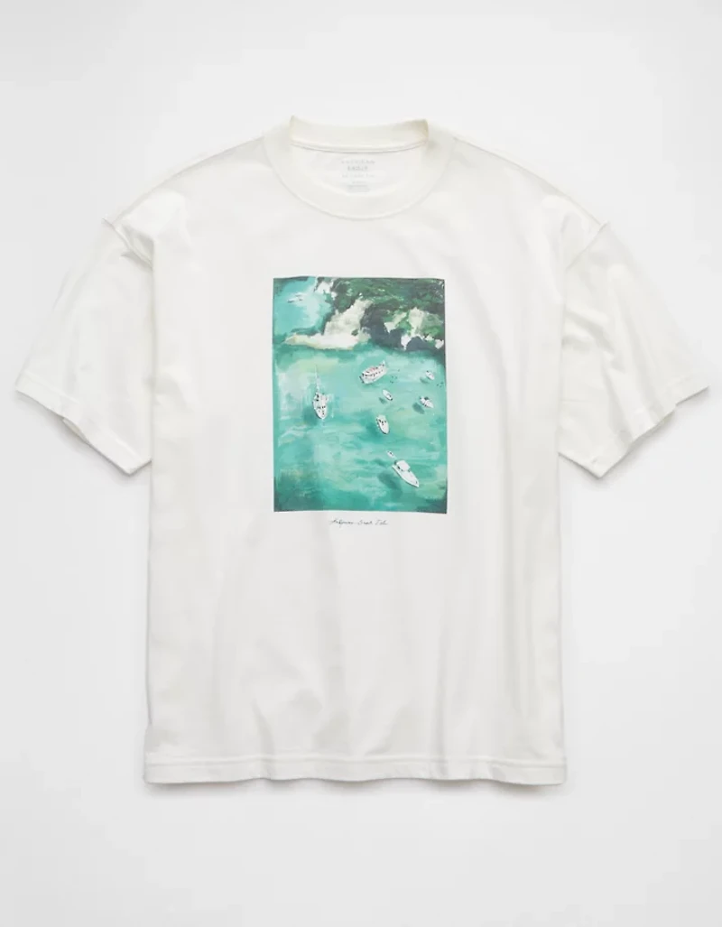T-shirt droit à image Destination AE