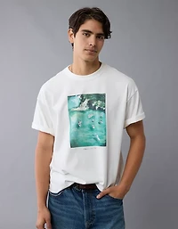 T-shirt droit à image Destination AE