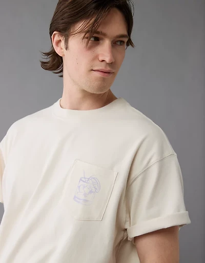 T-shirt droit à image 5 7 AE