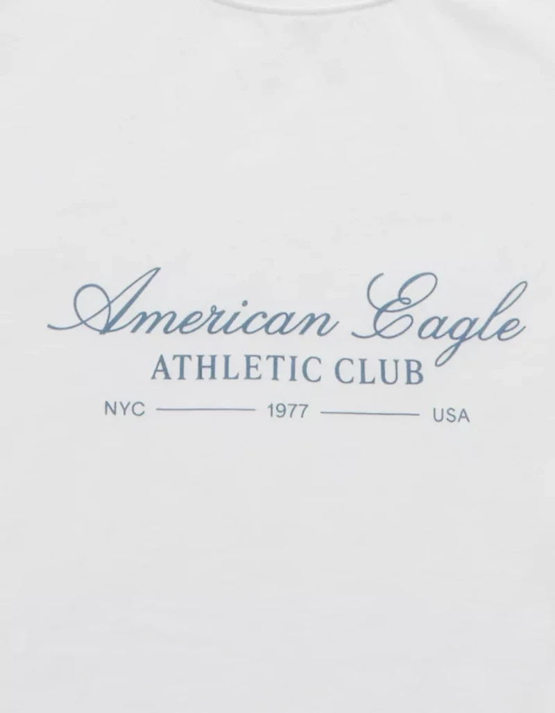 T-shirt droit à image logo AE