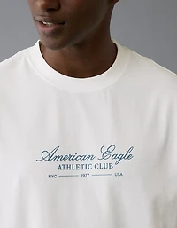 T-shirt droit à image logo AE