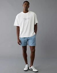 T-shirt droit à image logo AE