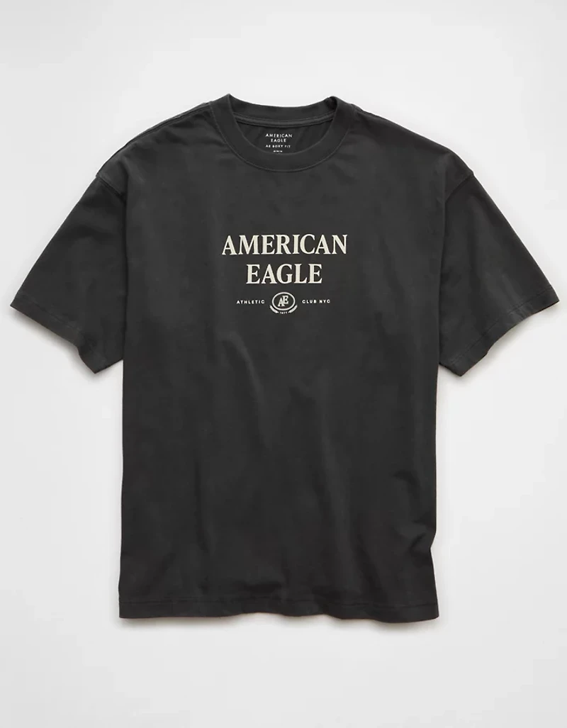 T-shirt droit à image logo AE