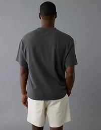 T-shirt droit à image logo AE