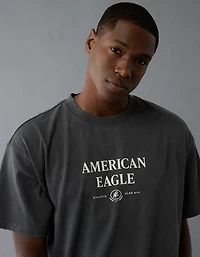 T-shirt droit à image logo AE