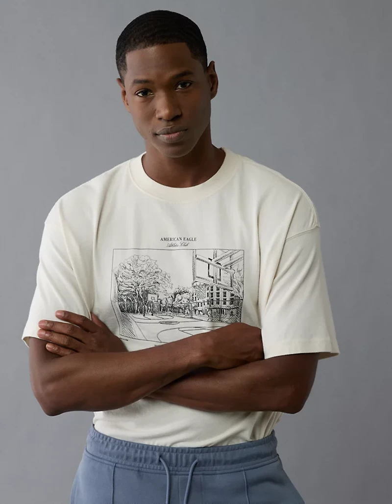 AE Boxy Logo Graphic T-Shirt