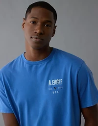 T-shirt graphique à logo AE