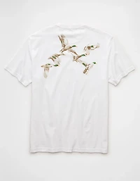 T-shirt graphique à logo AE