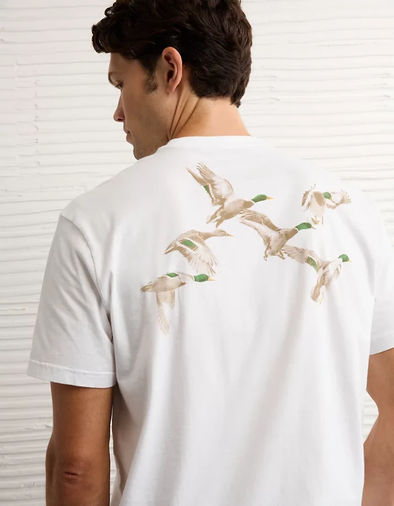T-shirt graphique à logo AE