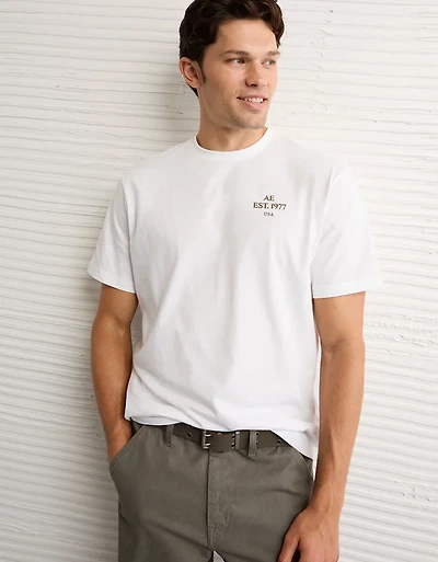 T-shirt graphique à logo AE