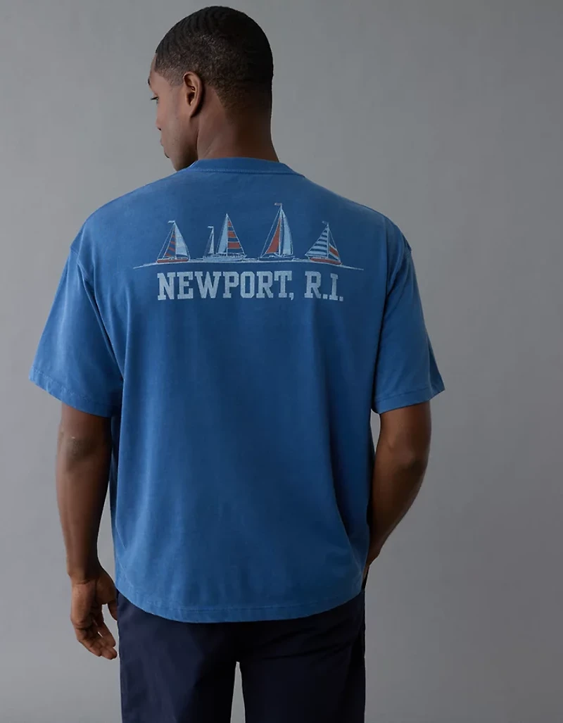 AE Boxy Nautical Graphic T-Shirt