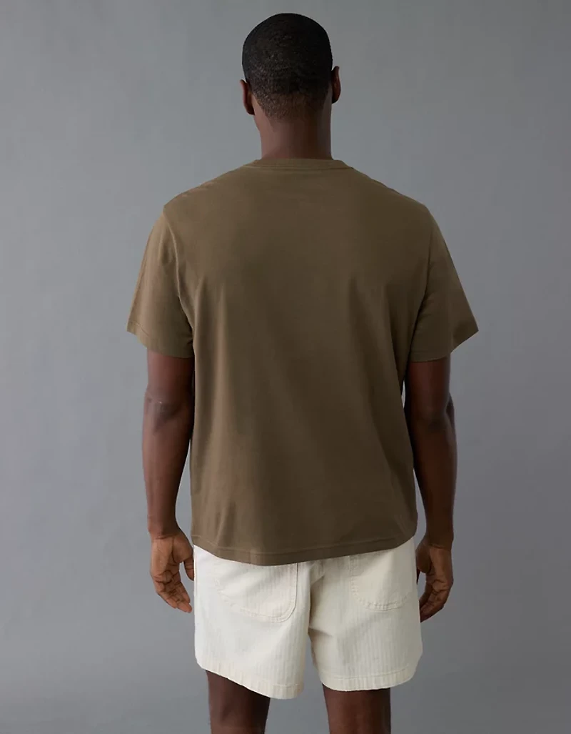 T-shirt à image avec logo et icône léger AE
