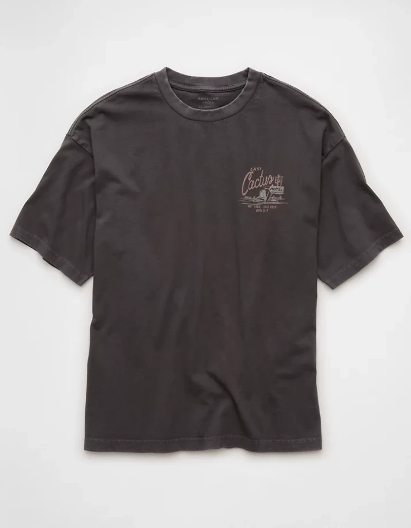 T-shirt droit à image AE