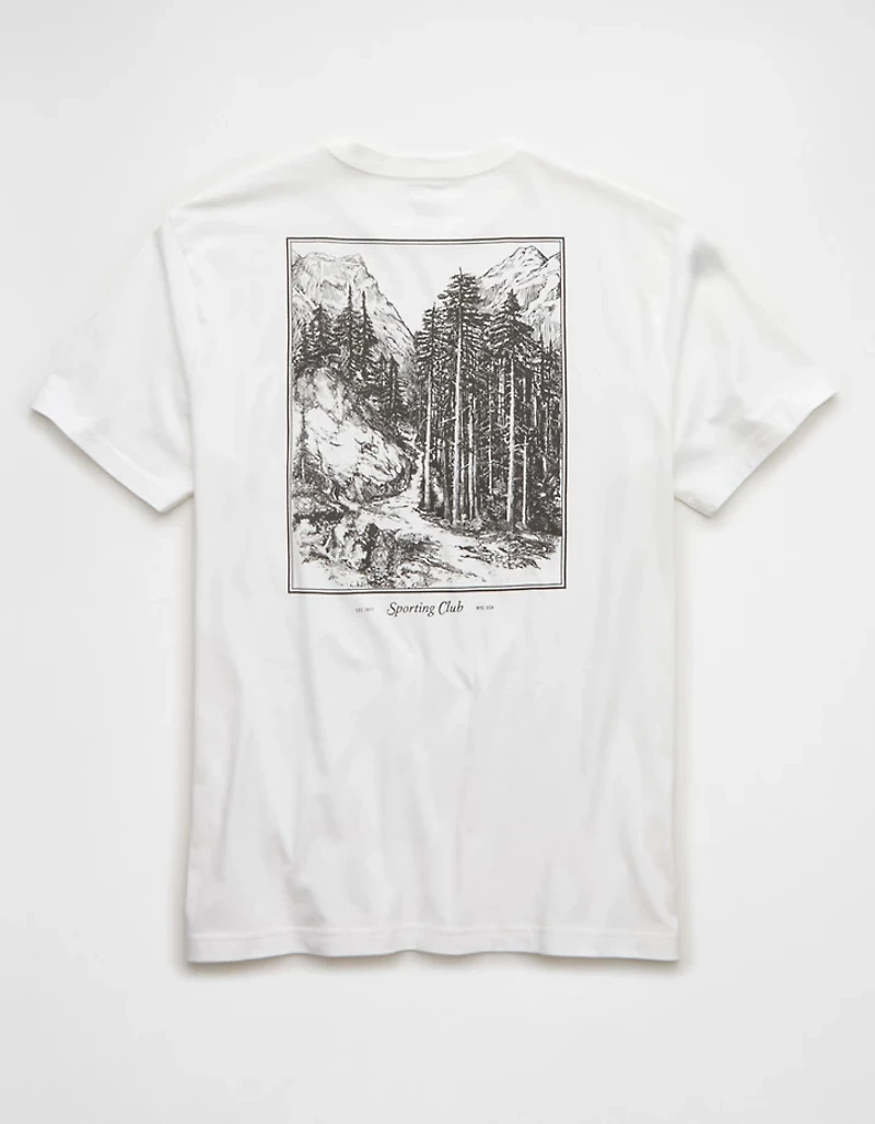 T-shirt graphique à logo AE