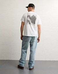 T-shirt graphique à logo AE