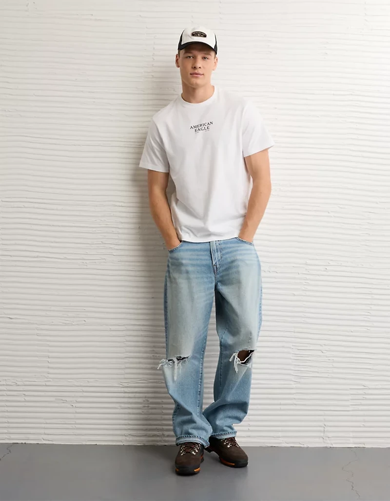 T-shirt graphique à logo AE