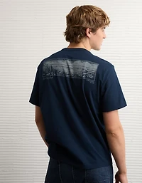 T-shirt graphique à logo AE