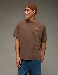 T-shirt droit à image AE
