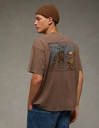T-shirt droit à image AE