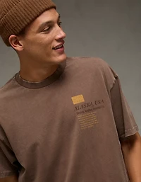 T-shirt droit à image AE