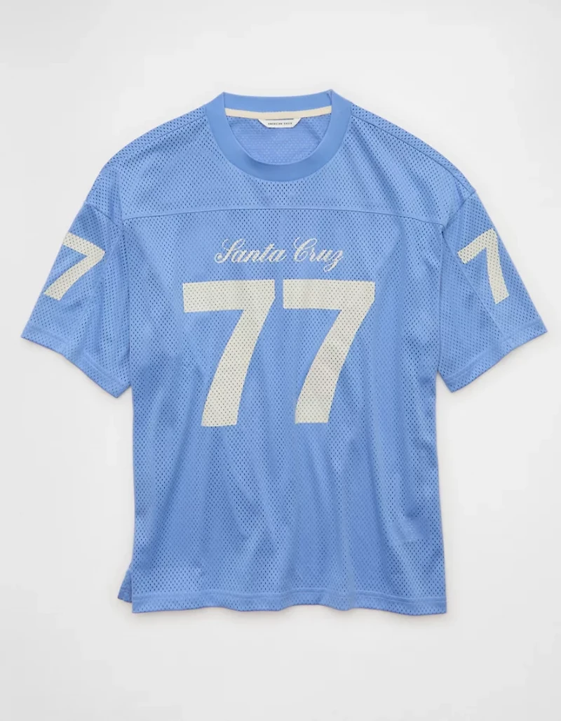 AE Boxy Destination Graphic Mesh Jersey