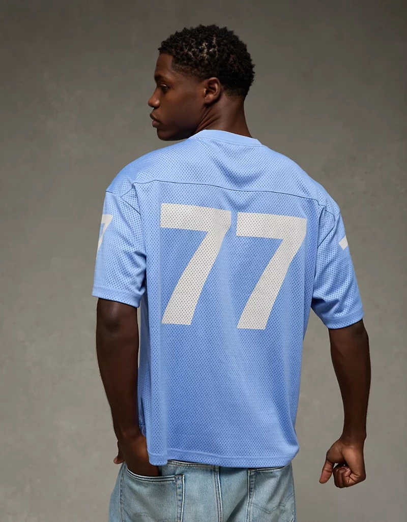 AE Boxy Destination Graphic Mesh Jersey