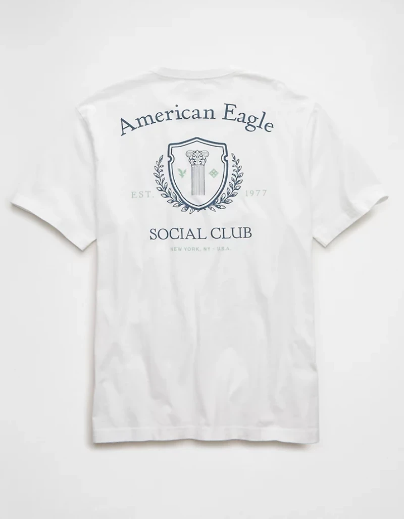 T-shirt à image de logo en coupe standard AE