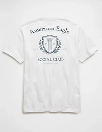 T-shirt à image de logo en coupe standard AE