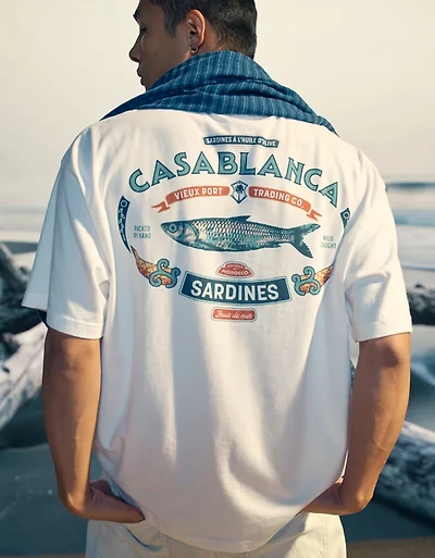 T-shirt droit à image Destination AE