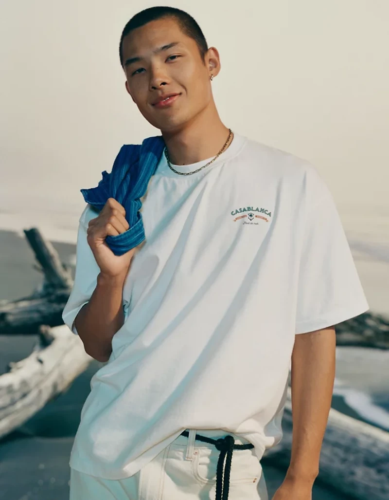 T-shirt droit à image Destination AE