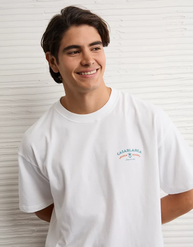 T-shirt droit à image Destination AE