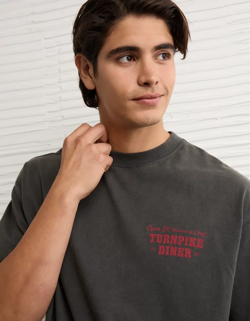 T-shirt droit à image Destination AE