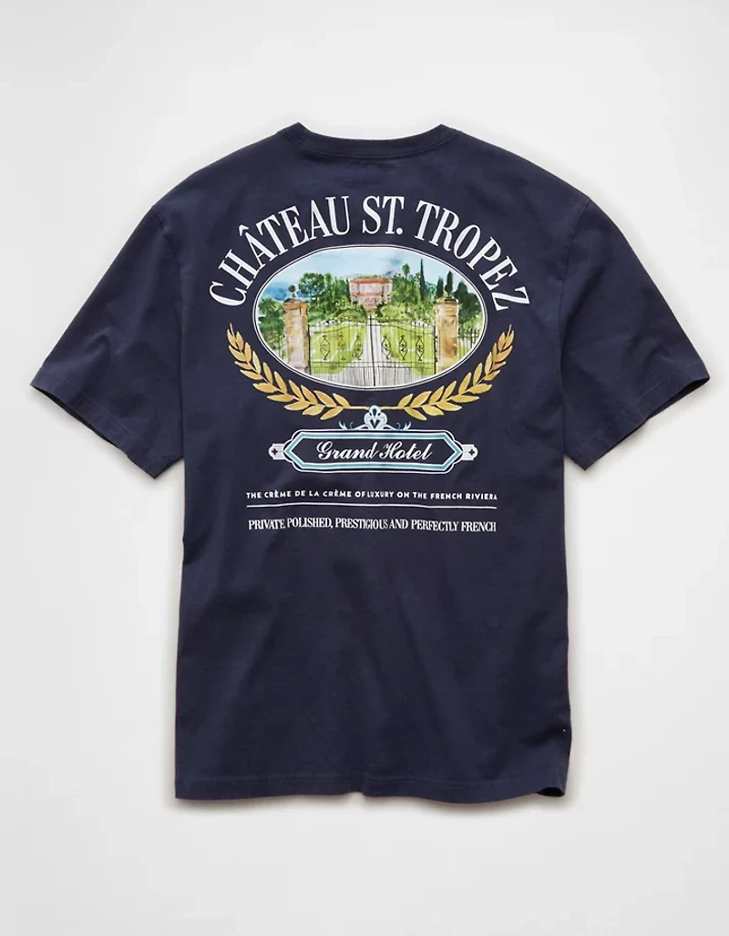 T-shirt droit à image Destination AE