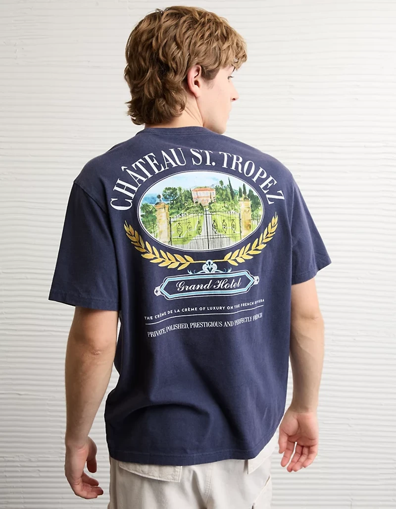 T-shirt droit à image Destination AE