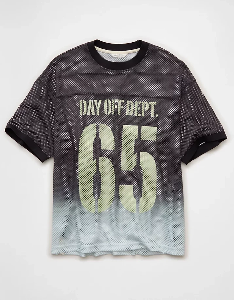 AE Boxy Graphic Mesh Jersey